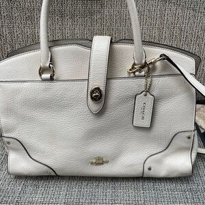 Ivory coach handbag